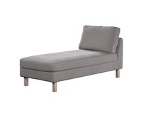 Dekoria Potah na šezlong IKEA Karlstad samostatný, krátký, holubí šeď, Potah na šezlong Karlstad samostatný, Velvet, 704-11