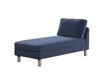 Dekoria Potah na šezlong IKEA Karlstad samostatný, krátký, tmavě modrá, Potah na šezlong Karlstad samostatný, Ingrid, 705-39