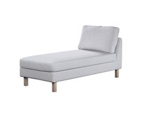 Dekoria Potah na šezlong IKEA Karlstad samostatný, krátký, světle šedý melanž, Potah na šezlong Karlstad samostatný, Amsterdam, 704-45