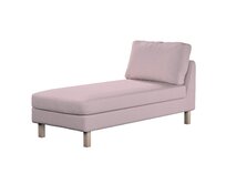 Dekoria Potah na šezlong IKEA Karlstad samostatný, krátký, pastelově růžový melanž, Potah na šezlong Karlstad samostatný, Amsterdam, 704-51