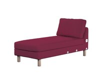 Dekoria Potah na přídavný šezlong IKEA Karlstad, krátký, Plum švestková, Potah na přídavný šezlong Karlstad, Cotton Panama, 702-32