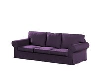 Dekoria Potah na pohovku IKEA Ektorp 3-místná rozkládací, NOVÝ MODEL 2013, fialová, Ektorp 3-m rozkládací, od 2013, Etna, 161-27