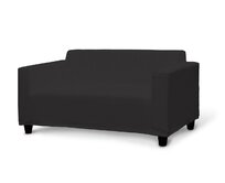 Dekoria Potah na pohovku Klobo, Shadow Grey - grafitová, sofa Klobo, Cotton Panama, 702-08