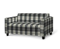 Dekoria Potah na pohovku Klobo,  černo-bílá kostka, sofa Klobo, Edinburgh, 115-74