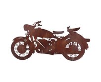 Dekoria Nástěnná dekorace Rust Motorbike, 80 x 0,5 x 42 cm