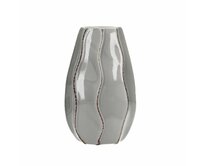 Dekoria Váza Onda 19cm light grey, 11 x 19 cm
