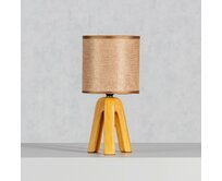 Dekoria Lampa stołowa Aloa light brown, 15 x 30,5 cm