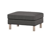 Dekoria Potah na podnožku IKEA Karlstad, grafitová, potah na podnožku Karlstad, Etna, 705-35