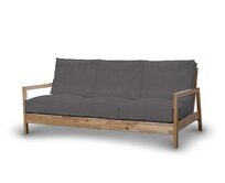 Dekoria Potah na pohovku IKEA Lillberg 3-místná nerozkládací, grafitová, pohovka Lillberg 3-místná, Etna, 705-35