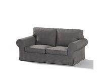 Dekoria Potah na pohovku IKEA  Ektorp 2-místná, rozkládací, STARÝ MODEL, grafitová, pohovka Ektorp 2-místná rozkládací, Etna, 705-35
