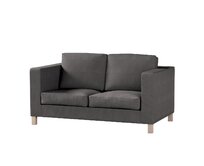 Dekoria Potah na pohovku IKEA  Karlanda 2-místná, krátký, grafitová, pohovka Karlanda 2-místná, Etna, 705-35