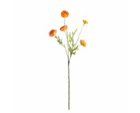 Dekoria Květina dudka chocholatého 55cm orange, 8 x 8 x 55 cm