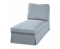 Dekoria Potah na lenošku Ektorp volně stojící - jednoduchý styl, jemně blankytný melanž, szezlong Ektorp wolnostojący, Amsterdam, 704-46