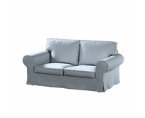 Dekoria Potah na pohovku IKEA Ektorp 2-místná rozkládací  NOVÝ MODEL 2012, jemně blankytný melanž, Ektorp 2-m rozkl. od 2012, Amsterdam, 704-46