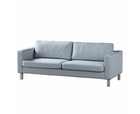 Dekoria Potah na pohovku IKEA Karlstad, 3-místná, rozkládací, jemně blankytný melanž, Potah na Karlstad, 3-místná, rozkládací, Amsterdam, 704-46