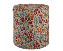 Dekoria Sedák Barrel- válec pevný, d40cm, výška 40cm, czerwono-niebieski, ø40 cm x 40 cm, Intenso Premium, 144-30
