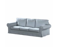 Dekoria Potah na pohovku IKEA  Ektorp 3-místná, nerozkládací, jemně blankytný melanž, pohovka Ektorp 3-místná, nerozkládací, Amsterdam, 704-46