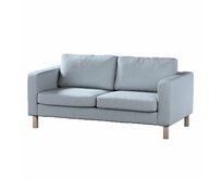 Dekoria Potah na pohovku IKEA  Karlstad 2-místná, nerozkládací, krátký, jemně blankytný melanž, pohovka Karlstad 2-místná, Amsterdam, 704-46