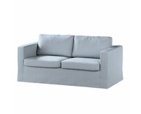 Dekoria Potah na pohovku IKEA  Karlstad 2-místná , nerozkládací, dlouhý, jemně blankytný melanž, pohovka Karlstad 2-místná, Amsterdam, 704-46