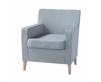 Dekoria Potah na křeslo IKEA Karlstad, jemně blankytný melanž, Potah na křeslo Karlstad, Amsterdam, 704-46