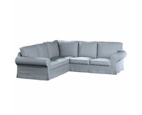 Dekoria Potah na pohovku IKEA  Ektorp rohová, jemně blankytný melanž, pohovka Ektorp rohová, Amsterdam, 704-46