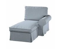 Dekoria Potah na lenošku Ektorp pravý, jemně blankytný melanž, lenoška Ektorp pravá, Amsterdam, 704-46