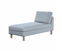 Dekoria Potah na šezlong IKEA Karlstad samostatný, krátký, jemně blankytný melanž, Potah na šezlong Karlstad samostatný, Amsterdam, 704-46