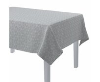 Dekoria Ubrus obdélníkový, vzor na šedavém podkladu, 130 x 130 cm, Sunny, 143-50