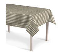 Dekoria Ubrus obdélníkový, béžová - bílá střední kostka, Quadro, 136-06