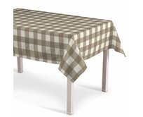 Dekoria Ubrus obdélníkový, béžovo-hnědá kostka velká, Quadro, 136-08