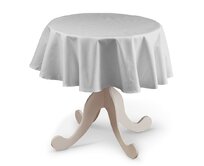 Dekoria Ubrus kulatý, bílá, Linen, 392-04