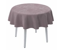 Dekoria Ubrus kulatý, tlumená růžová, Velvet, 704-14