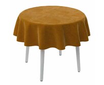 Dekoria Ubrus kulatý, medová, Velvet, 704-23