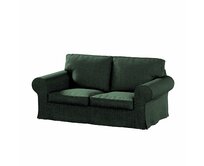 Dekoria Potah na pohovku IKEA Ektorp 2-místná rozkládací  NOVÝ MODEL 2012, lesní zelená, Ektorp 2-m rozkl. od 2012, City, 704-81