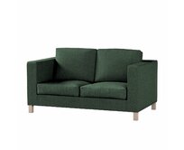 Dekoria Potah na pohovku IKEA  Karlanda 2-místná, krátký, lesní zelená, pohovka Karlanda 2-místná, City, 704-81