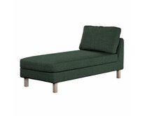 Dekoria Potah na šezlong IKEA Karlstad samostatný, krátký, lesní zelená, Potah na šezlong Karlstad samostatný, City, 704-81