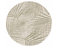 Dekoria Koberec Lineo wool/ jungle green 120cm, ⌀120 cm