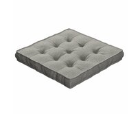 Dekoria Sedák Kuba s úchytem 40x40x6cm nebo 50x50x10cm, chenille grise, 40 x 40 x 6 cm, Living, 161-57