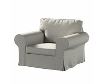 Dekoria Potah na křeslo IKEA Ektorp, chenille grise, křeslo Ektorp, Living, 161-57