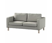 Dekoria Potah na pohovku IKEA  Karlstad 2-místná, nerozkládací, krátký, chenille grise, pohovka Karlstad 2-místná, Living, 161-57
