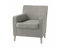 Dekoria Potah na křeslo IKEA Karlstad, chenille grise, Potah na křeslo Karlstad, Living, 161-57