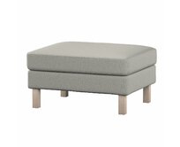 Dekoria Potah na podnožku IKEA Karlstad, chenille grise, potah na podnožku Karlstad, Living, 161-57