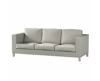 Dekoria Potah na pohovku IKEA  Karlanda 3-místná nerozkládací, krátký, chenille grise, pohovka Karlanda 3-místná, Living, 161-57