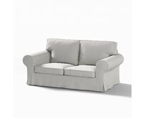 Dekoria Potah na pohovku IKEA Ektorp 2-místná rozkládací  NOVÝ MODEL 2012, světlá holubí šeď, Ektorp 2-m rozkl. od 2012, Etna, 705-90