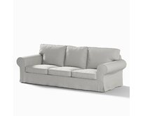 Dekoria Potah na pohovku IKEA  Ektorp 3-místná, nerozkládací, světlá holubí šeď, pohovka Ektorp 3-místná, nerozkládací, Etna, 705-90