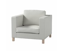Dekoria Potah na křesko IKEA Karlanda, krátký, světlá holubí šeď, Potah na křeslo Karlanda, Etna, 705-90