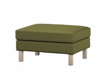 Dekoria Potah na podnožku IKEA Karlstad, olivová zelená, potah na podnožku Karlstad, Etna, 161-26