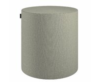 Dekoria Sedák Barrel- válec pevný,  d40cm, výška 40cm, šedobéžový šenil, ø40 cm x 40 cm, City, 704-80