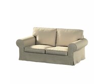 Dekoria Potah na pohovku IKEA Ektorp 2-místná, nerozkládací, šedobéžový šenil, pohovka Ektorp 2-místná, City, 704-80