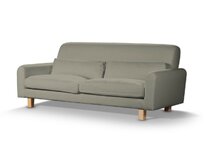 Dekoria Potah na pohovku IKEA Nikkala krátký, šedobéžový šenil, potah na pohovku Nikkala -krátký, City, 704-80